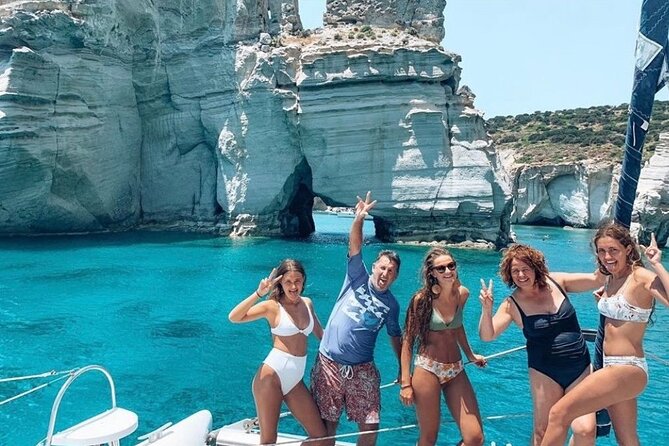 Catamaran Half Day Morning Cruise: Kleftiko - Wind and rough water: the honest consideration for Milos