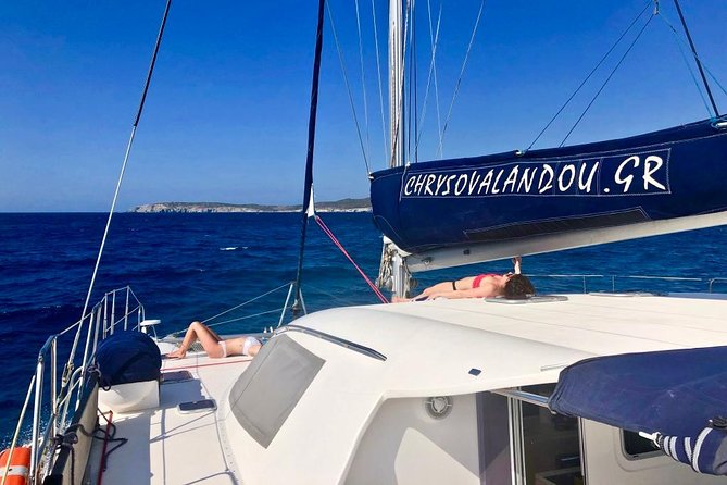 Catamaran Half Day Morning Cruise: Kleftiko - Stop 1: Kalogries Beach for that clear-water swim