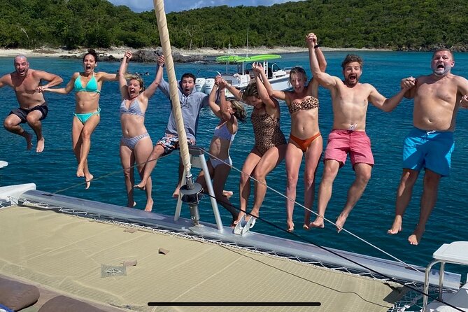 Catamaran Sail to Jost Van Dyke (Soggy Dollar Bar) - Small group sailing (12 guests) plus breakfast and open bar