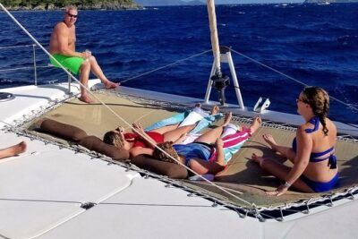 Catamaran Sail to Jost Van Dyke (Soggy Dollar Bar) - First stop in Great Harbor: Foxy’s Bar and a short wander
