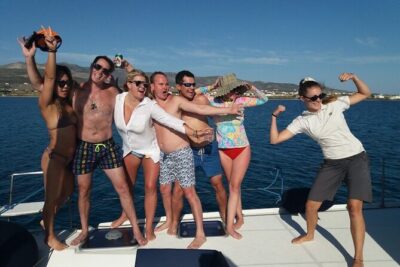 Catamaran Semi Cruise Paros Antiparos includes Food and Drinks - The 9-hour route: Antiparos, Despotiko, Panteronisi