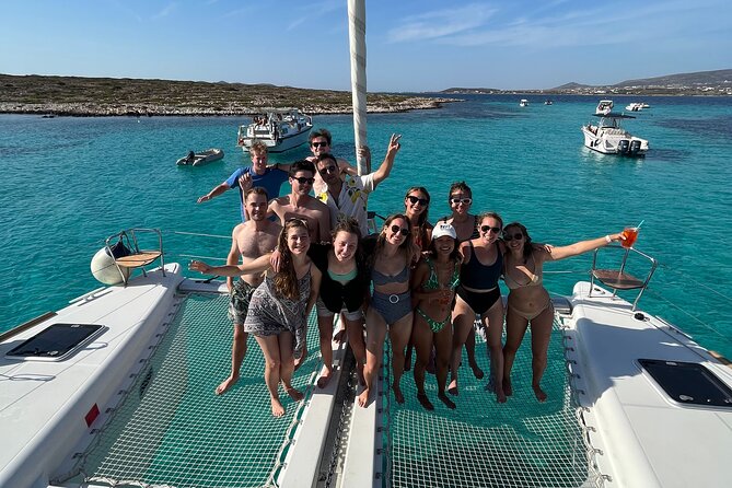 Catamaran Semi Cruise Paros Antiparos includes Food and Drinks - Swim stops and snorkeling gear: fun, not pressure