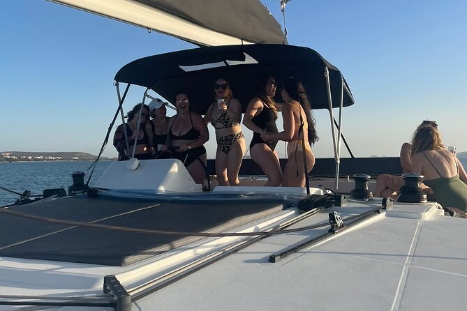 Catamaran Semi Cruise Paros Antiparos includes Food and Drinks - Pickup, timing, and what your day schedule feels like