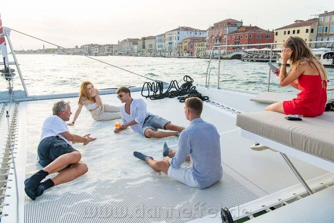 Catamaran Spritz Tour - Cruising along Lido, then back via Sant’Elena and Giardini