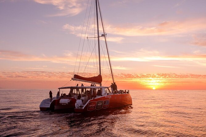 Catamaran Sunset Champagne Cruise Cape Town - Leaving V&A Waterfront right when the light is best
