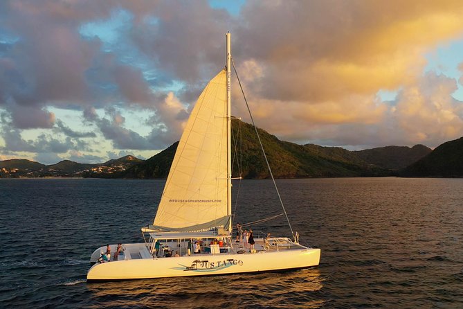 Champagne Sunset Sail in St. Lucia - Music, dancing, and how the crew keeps it fun
