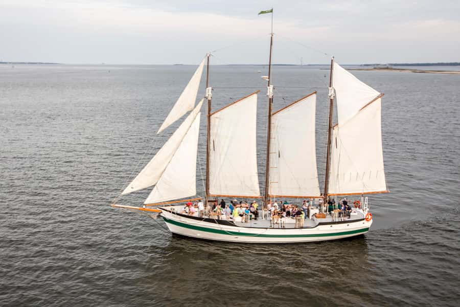 Charleston: Schooner Sailing Harbor Tour & Dolphin Watch - Helping raise the sails: the moment you’ll remember