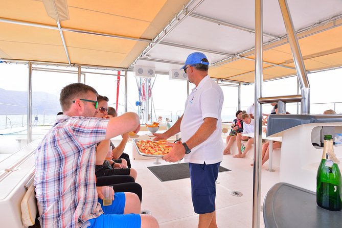 Day Sail to La Graciosa - Francesa Beach anchor time: swim, snorkel, kayak, and the water-taxi option