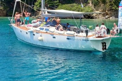 Day sailing Skiathos Skopelos with lunch on Rainbow yacht - Tsougria Beach and Panormos Bay: where the day gets going