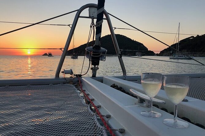 Day trip on a sailing catamaran in Sardinia - Stop-by-stop: Golfo di Olbia, the lighthouse pass, then south