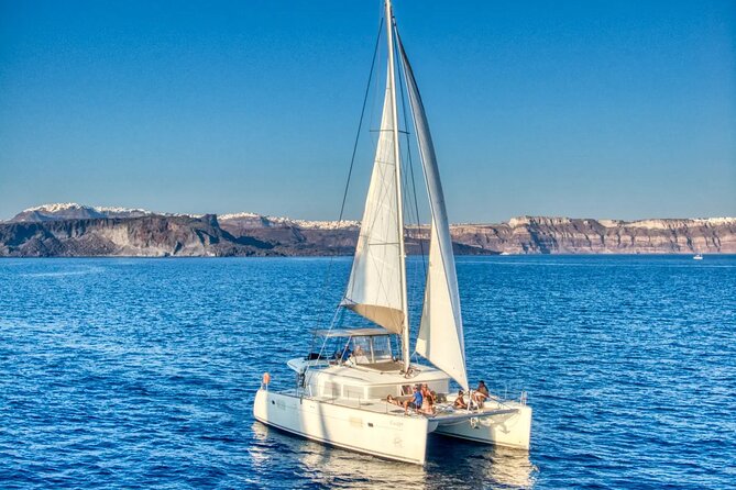 Deluxe Santorini Sailing with BBQ and Drinks Shared Tour - Stop 2: White Beach—weather decides where you get to land