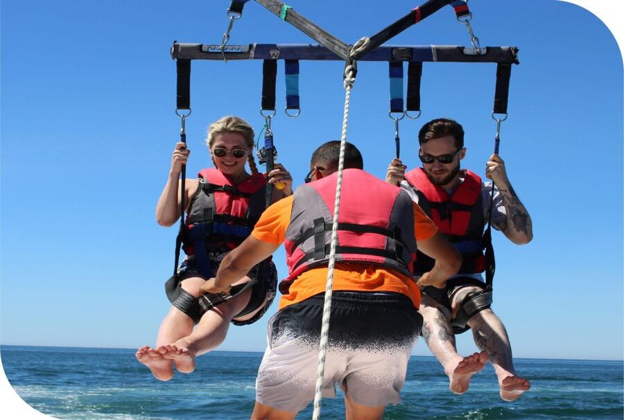 Destin: Parasailing Flight Above the Gulf of Mexico - Safety First: US Coast Guard Captains and Real-World Equipment Checks