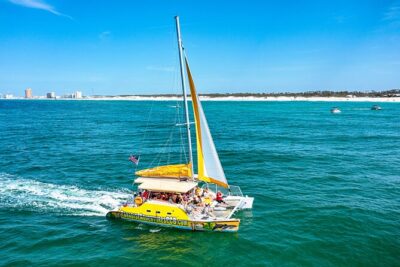 Dolphin Sightseeing Tour on the Footloose Catamaran - Your route: Panama City Beach waters, then Shell Island