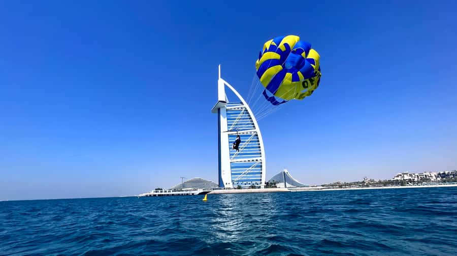 Dubai: Burj Al Arab Parasailing, Ice Cream, Pics, and Videos - Solo or Duo Parasailing: Weight Rules You Need to Know