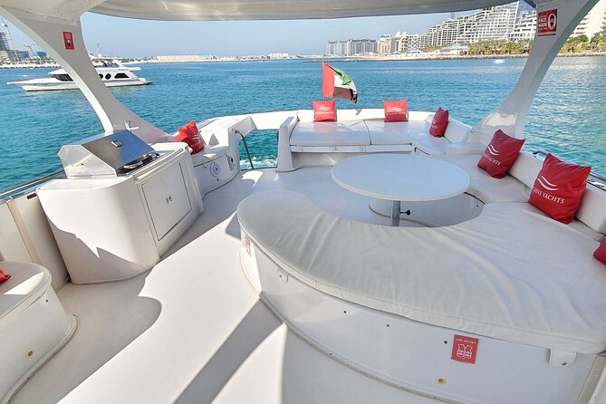 Dubai Marina 1hr Yacht tour with Drinks - JBR Waterfront From the Water: Towers, Promenade Views, and Easy “Wow” Moments