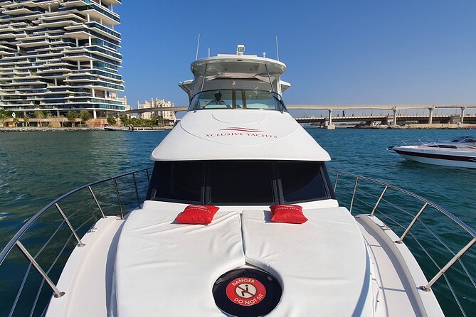 Dubai Marina 1hr Yacht tour with Drinks - Drinks, Heat, and Comfort on an Open-Air Deck