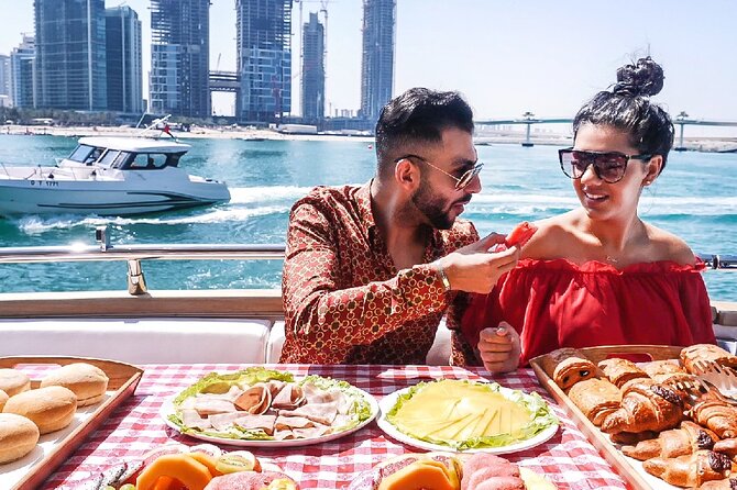 Dubai Marina Yacht Tour with Optional Breakfast or BBQ - Palm Jumeirah sky-view and the Atlantis angle on longer cruises