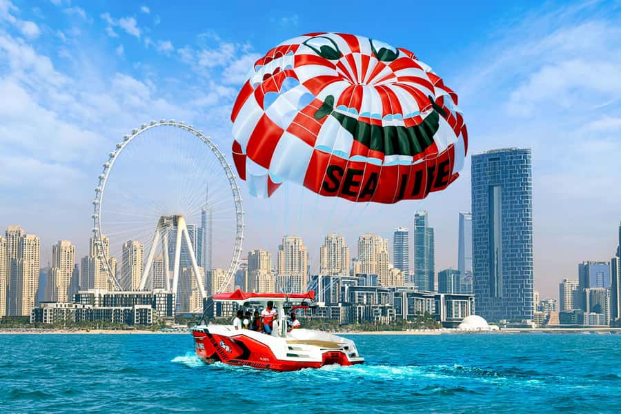 Dubai: Palm View and JBR View Parasailing Experience - The 10–12 Minute Flight: What ~200m Above Water Actually Feels Like