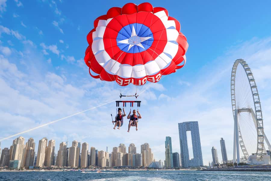 Dubai: Palm View and JBR View Parasailing Experience - Harness Up: Safety Gear and What the Crew Looks For