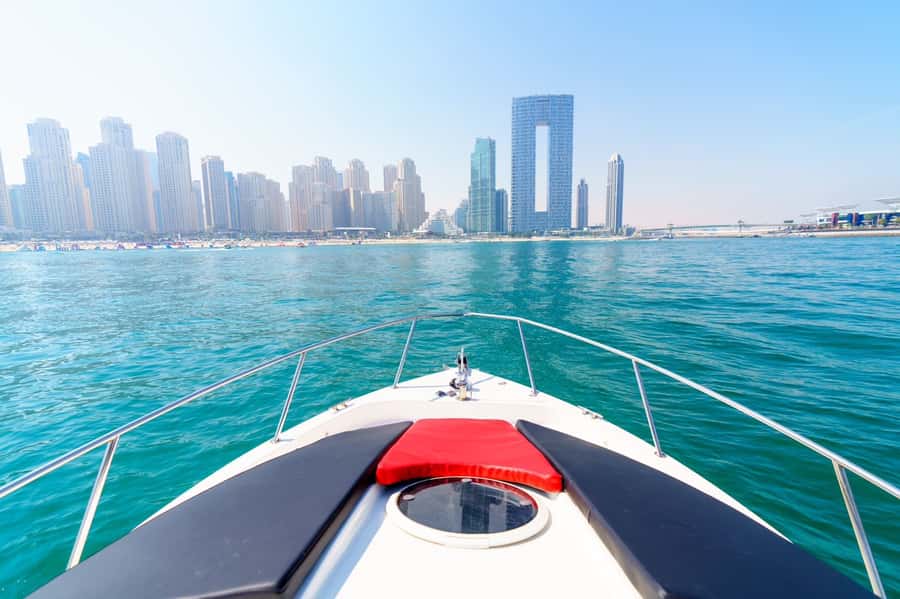 Dubai: Private Coastline Landmarks Mini-Yacht Tour - Burj Al Arab sail-shaped finale: the last landmark hits harder