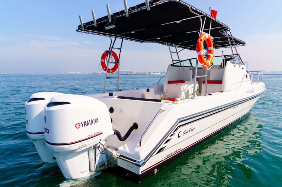 Dubai: Private Coastline Landmarks Mini-Yacht Tour - Captain-led comfort: seating, photos, and when the boat slows down