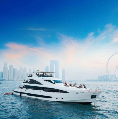 Dubai: Superyacht Experience with Live Music & Drinks - Your cruise route: JBR and the Palm, Bluewaters views, and Atlantis only if weather plays nice