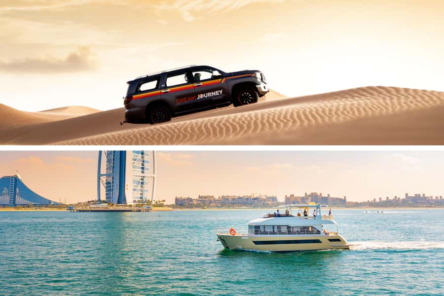 Dubai Waves & Dunes: Luxury Yacht Cruise w/ Red Dunes Safari - What the Yacht Cruise Looks Like: 1 Hour or 2 Hours