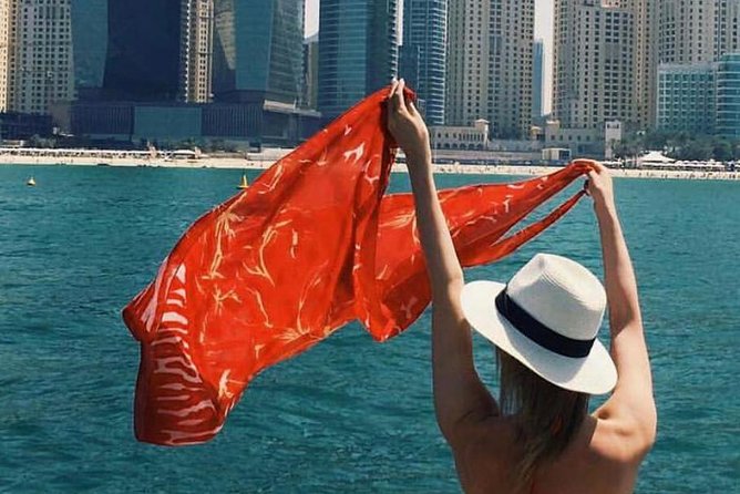 Dubai Yacht Sea escape Cruise, Swim, Tan & Sightsee! - The swim stop: the part that turns sightseeing into a memory