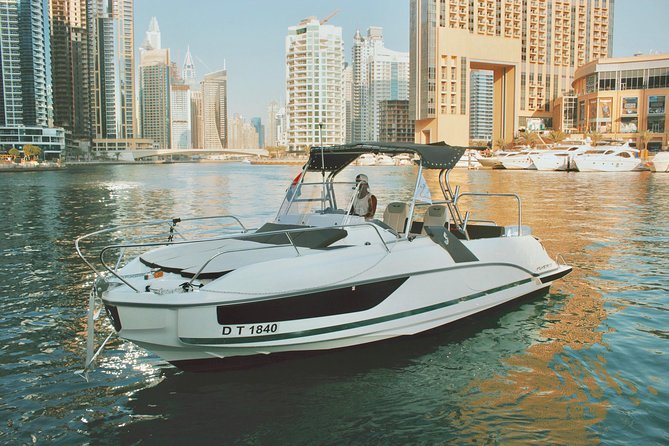 Dubai Yacht Sea escape Cruise, Swim, Tan & Sightsee! - The 2-hour route: Marina views, JBR stretch, and Burj Al Arab angles