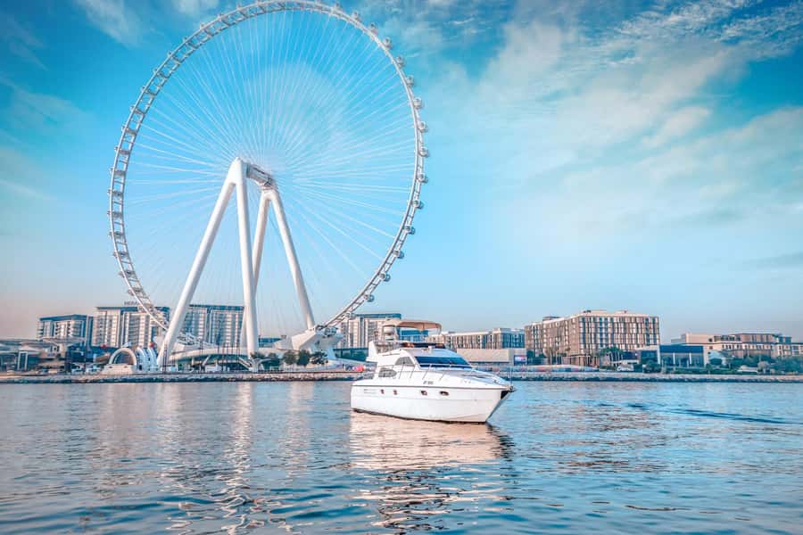 Dubai Yacht Tour - Boat Trip upto 12 guests Private event - Umm Suqeim stop: a quieter change of scenery from the skyline