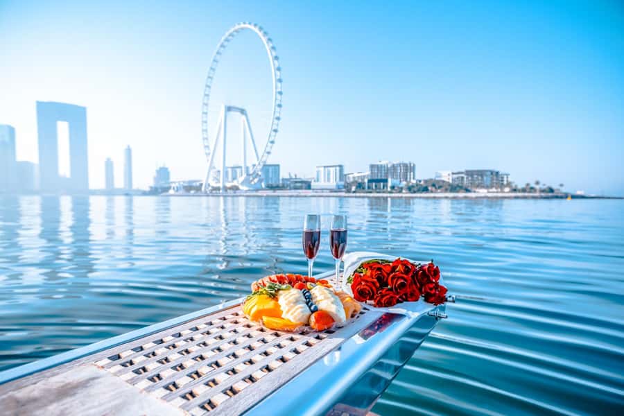 Dubai Yacht Tour - Boat Trip upto 12 guests Private event - Food and drinks: what’s included, what costs extra, and how to plan like a pro