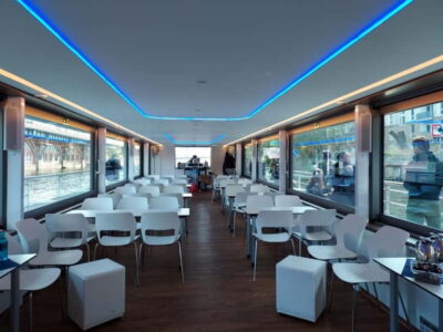 Evening Boat Tour 1.5 hour with our solarcatamaran - Why the Silent Ride Changes How You See Berlin