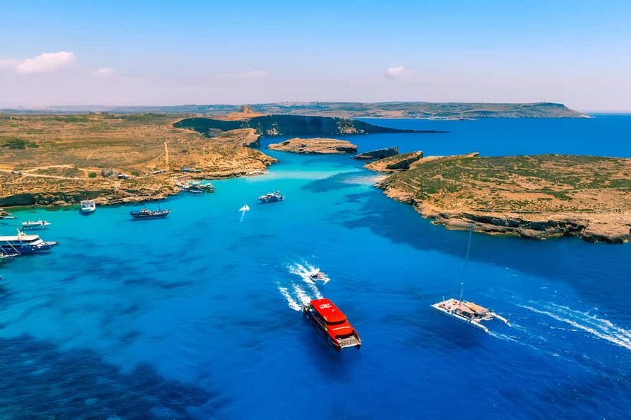 Evening Catamaran Ferry Cruise To The Blue Lagoon - A 4:30 PM Catamaran to Comino’s Blue Lagoon