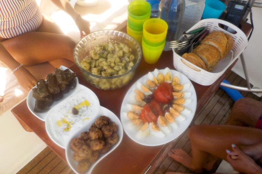 From Adamas: Milos and Poliegos Catamaran Cruise with Lunch - Kleftiko Caves: The Main Event for Swimming, Snorkeling, and Fun