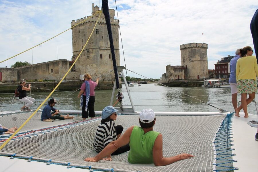From La Rochelle: Sailing Cruise to Fort Boyard - The return ride: trampolines, wind-down time, and crew talk