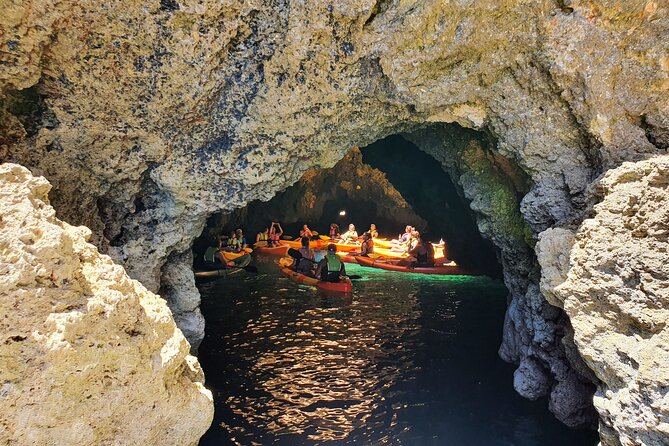 From Lagos: Kayak Tour of Ponta da Piedade Caves on Catamaran - On The Water With Double Kayaks: Easy Paddling, Real Safety