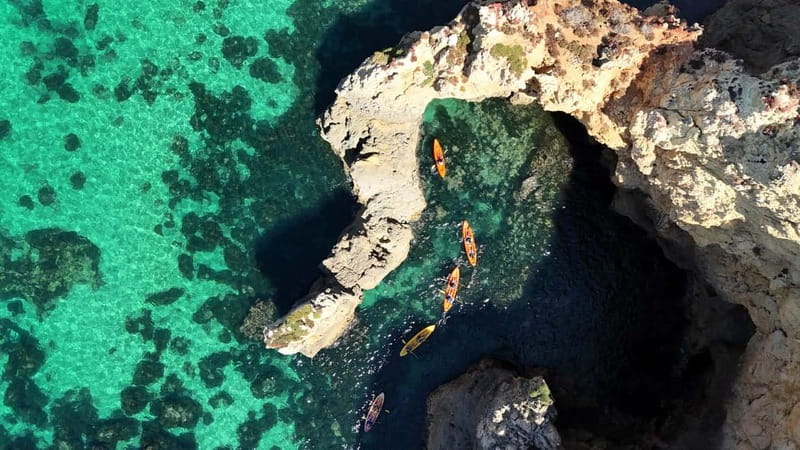 From Lagos: Ponta da Piedade Caves Kayak Tour from Catamaran - Best time to go: calm water and fewer boats