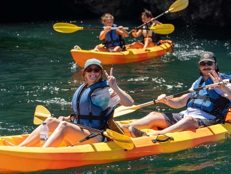 From Lagos: Ponta da Piedade Caves Kayak Tour from Catamaran - When conditions change: how the guide handles cave access