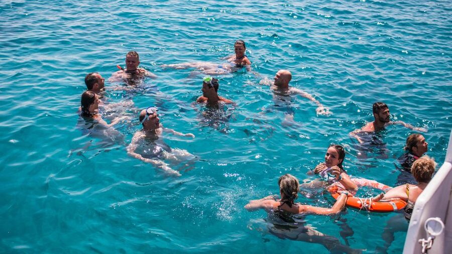 From Naxos: Schinoussa and Iraklia Sailing Cruise with BBQ - Iraklia swim time and why 30 minutes still works