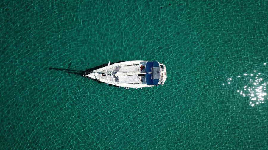 From Nea Fokea: Chalkidiki 6-Hour Cruise by Sailing Boat - A 12-person boat means you actually get time