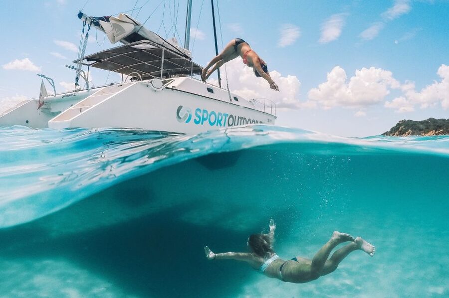 From Palau: La Maddalena Full-Day Archipelago Catamaran Tour - Swim spots you should know by name: Cala Soraya and friends