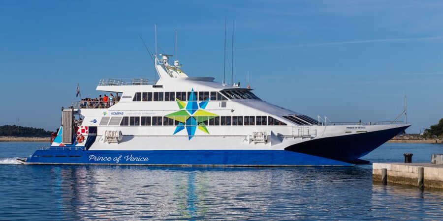 From Porec: Venice Catamaran Crossing One-Way or Round-Trip - On-board Venice orientation and optional excursions you can buy or skip