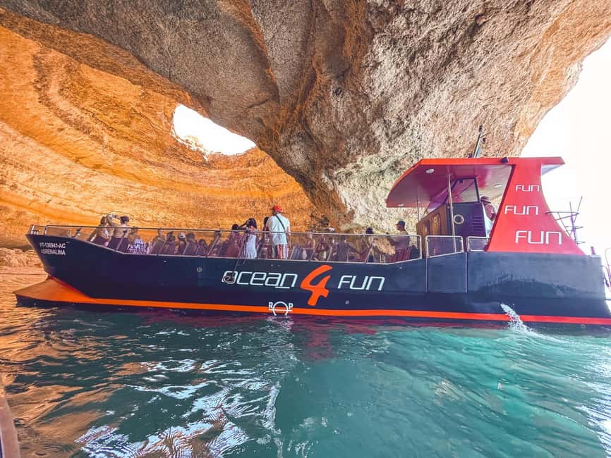 From Portimão: 2-Hour Catamaran Tour to Benagil Caves - Boarding the catamaran: comfort, group size, and the ride feel