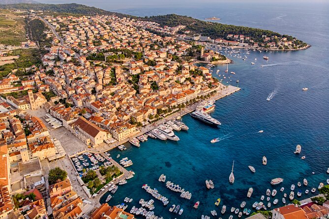 Full-Day Catamaran Cruise to Hvar & Pakleni Islands with Food and free Drinks - Hvar Old Town: guided orientation plus one hour to roam