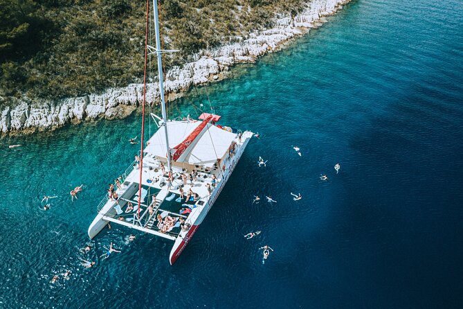 Full-Day Catamaran Cruise to Hvar & Pakleni Islands with Food and free Drinks - Solta Island on the way back: final swim plus dessert-style snacks