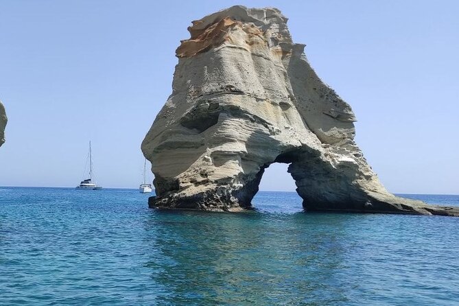 Full day sailing cruise on the West side of Milos island - Agios Ioannis coves: whitewashed monastery views and small-bay variety