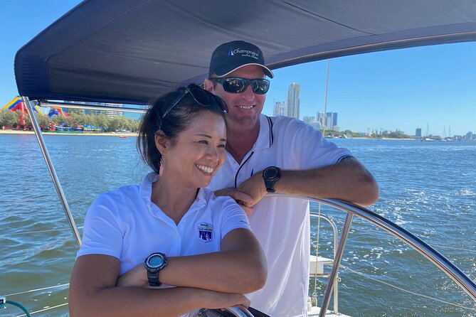 Gold Coast Sailing Cruise with sparkling wine & nibbles platter - The captain’s spotting game: seabirds and dolphins
