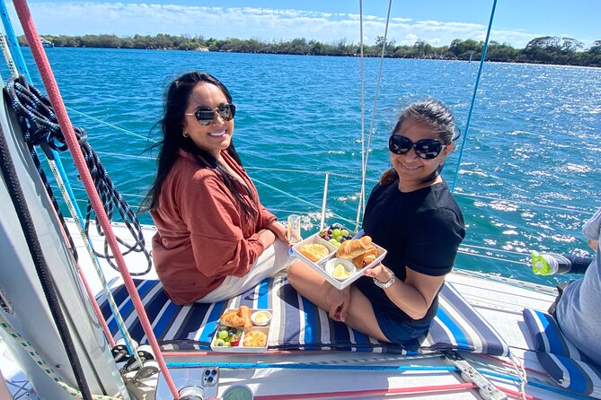 Gold Coast Sailing Cruise with sparkling wine & nibbles platter - Why the small group feels better on water