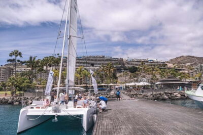 Gran Canaria: Catamaran Tour with Lunch on Pristine Beaches - Stingray Catamaran: Clean Decks, Stable Ride, and Service That Stays On It