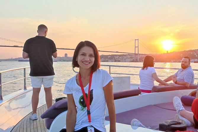Guided Bosphorus Sunset Cruise on Luxurious Yacht - Small Group Cruise - Maiden Tower: the silhouette that dates back before most Istanbul plans